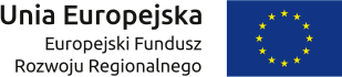 Logo Unia Europejska Europejski Fundusz Rozwoju Regionalnego
